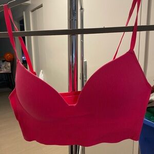 Primark Ribbed Bralette - Bright Pink